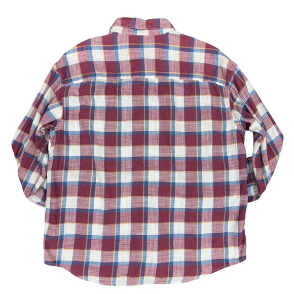 Men's AMERICAN EAGLE Checkered Plaid Flannel‎ Shirt | Size Large - Picture 2 of 8